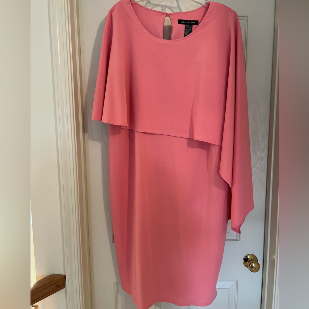 Ashley Stewart Asymmetrical Pink Dress
